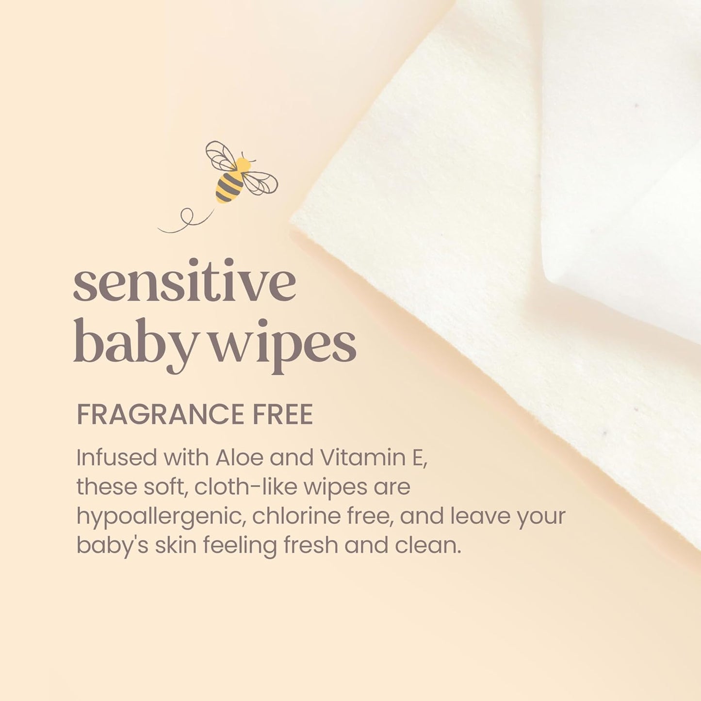 Burt’s Bees Baby Wipes, 72 Wipes – 10 Pack