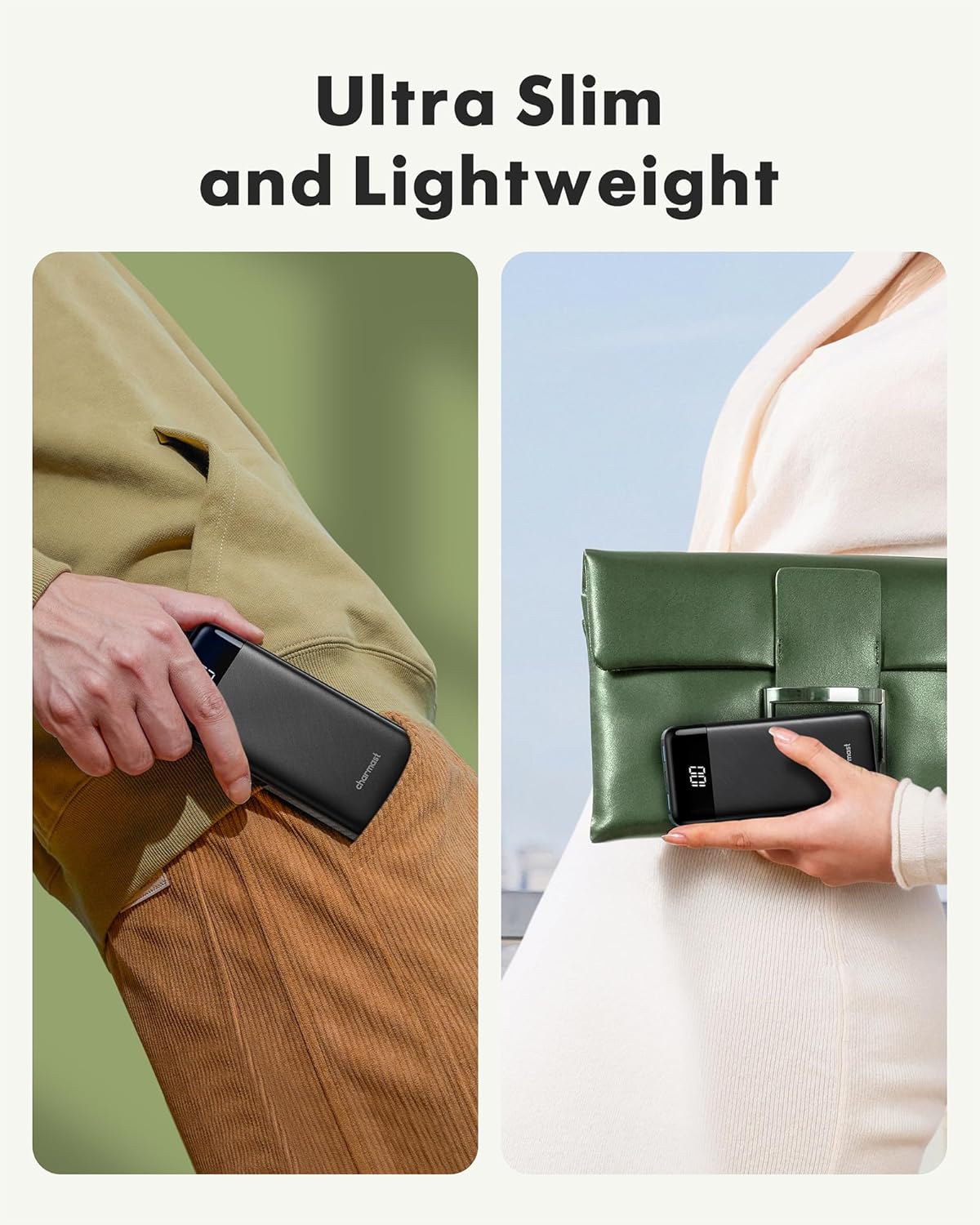 Portable Charger with Built in Cables, 10000mAh