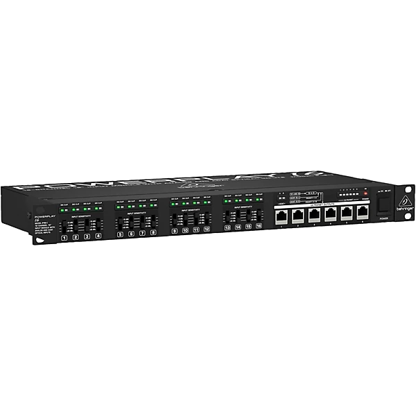 Behringer POWERPLAY P16-I 16-Channel 19'' Input Module With Analog and ADAT Optical Inputs