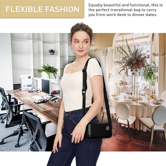 Elestoria Aestoria Hardshell Clutch Purses for Women